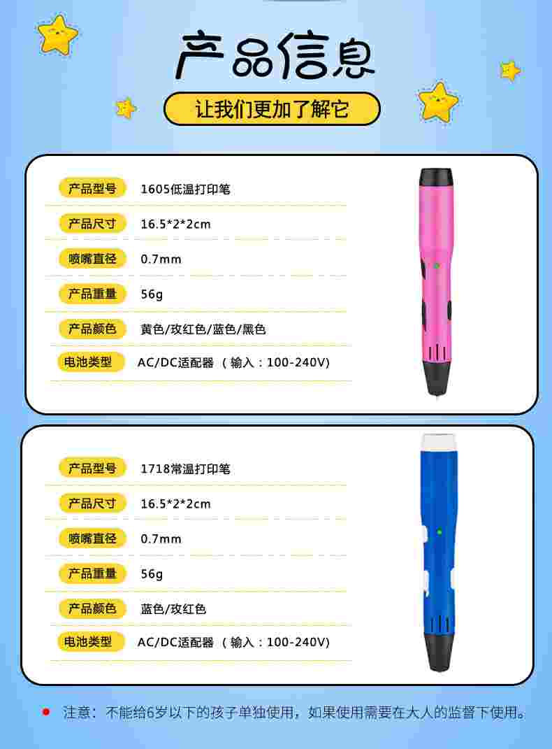 创客教育专业高低温三维打印笔设备