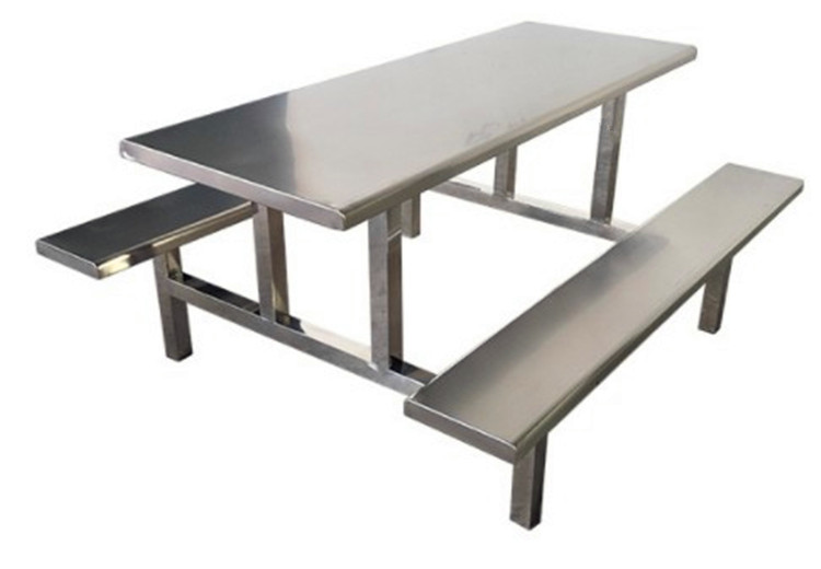 厂家热销不锈钢8人餐桌椅 实惠耐用不锈钢餐桌椅 不锈钢餐桌椅