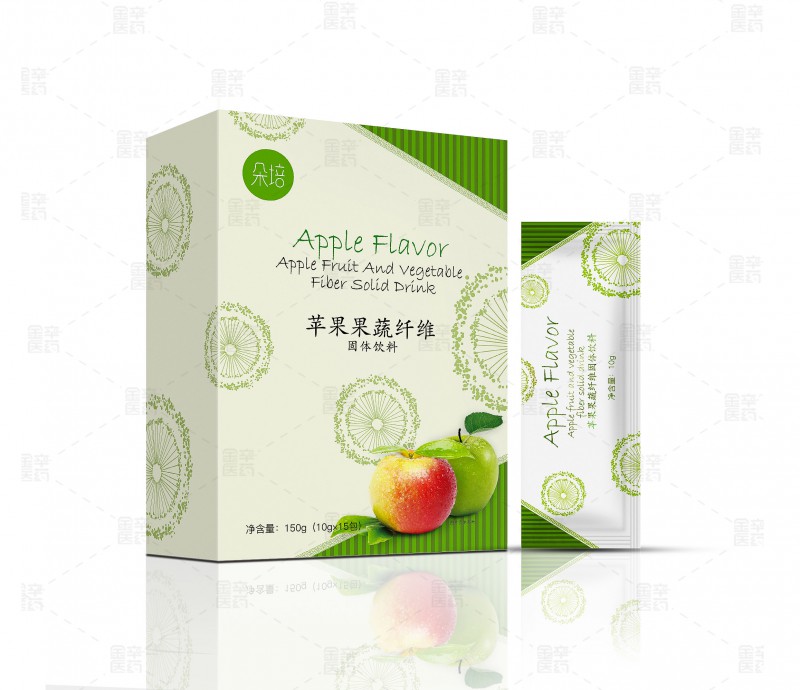 广东金辛苹果果蔬纤维固体饮料进口原料代加工厂家贴牌