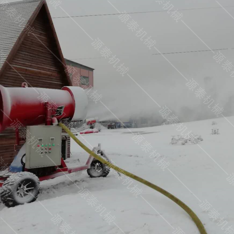 直销人工高喷射降雪机 高喷射人工造雪机 轮式玩雪乐园图2