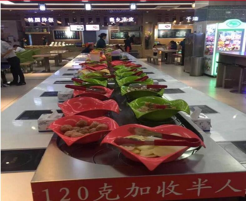 回转火锅传送带设备 输送带运行平稳 低噪音图4