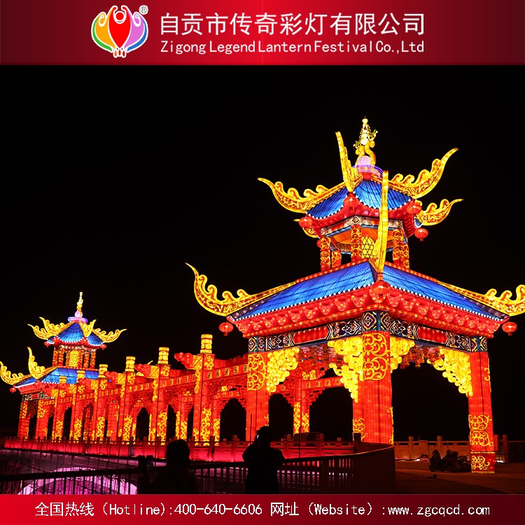 户外防水灯2021年牛年彩灯传统春节户外装饰自贡花灯展灯笼图4