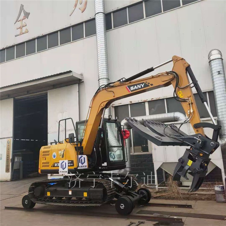 铁路挖掘机改装 挖掘机枕木机 枕木夹具图3