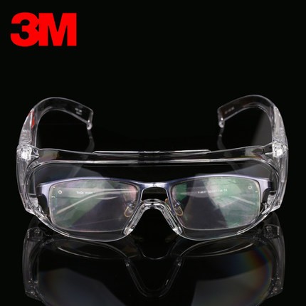 3M1611HC访客用防护眼镜防刮擦防冲击可带佩戴眼镜图4