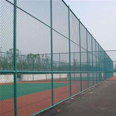 足球场围网制造 浸塑篮球场围网厂 绿色体育球场围网生产厂图1