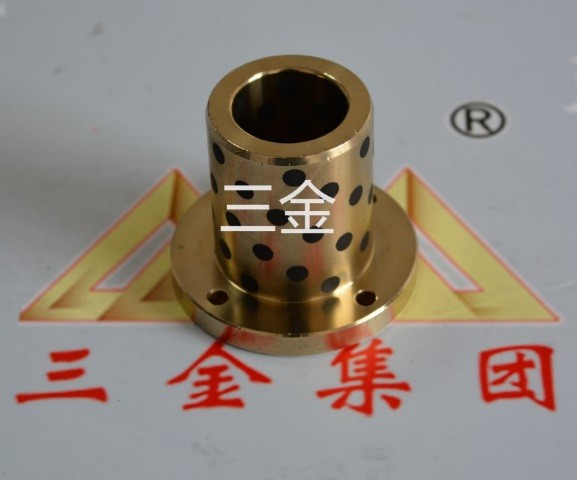 JDB-1H特高硬度黄铜镶嵌固体润滑轴承石墨铜套.三金图2