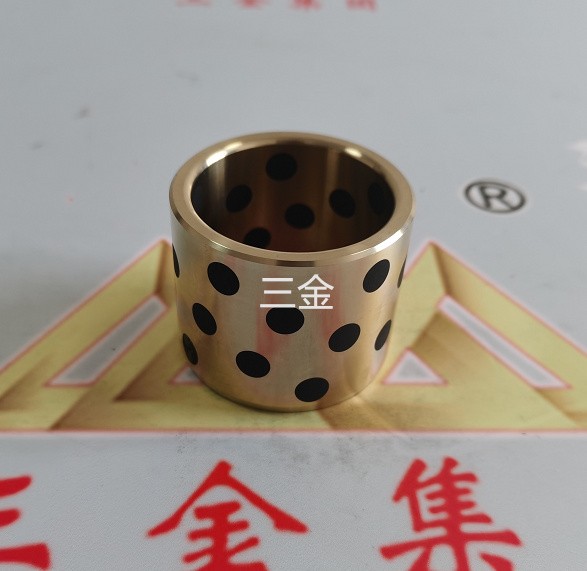 JDB-7青铜镶嵌轴承嘉善铜套石墨铜套法兰石墨铜套图2