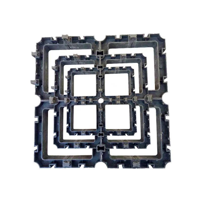 塑合金格栅管管枕 107方管管枕 通讯管排列管卡图3